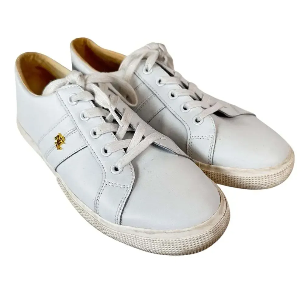 Lauren Ralph Lauren Janson II Sneakers Size 9.5 White Casualcore Streetwear